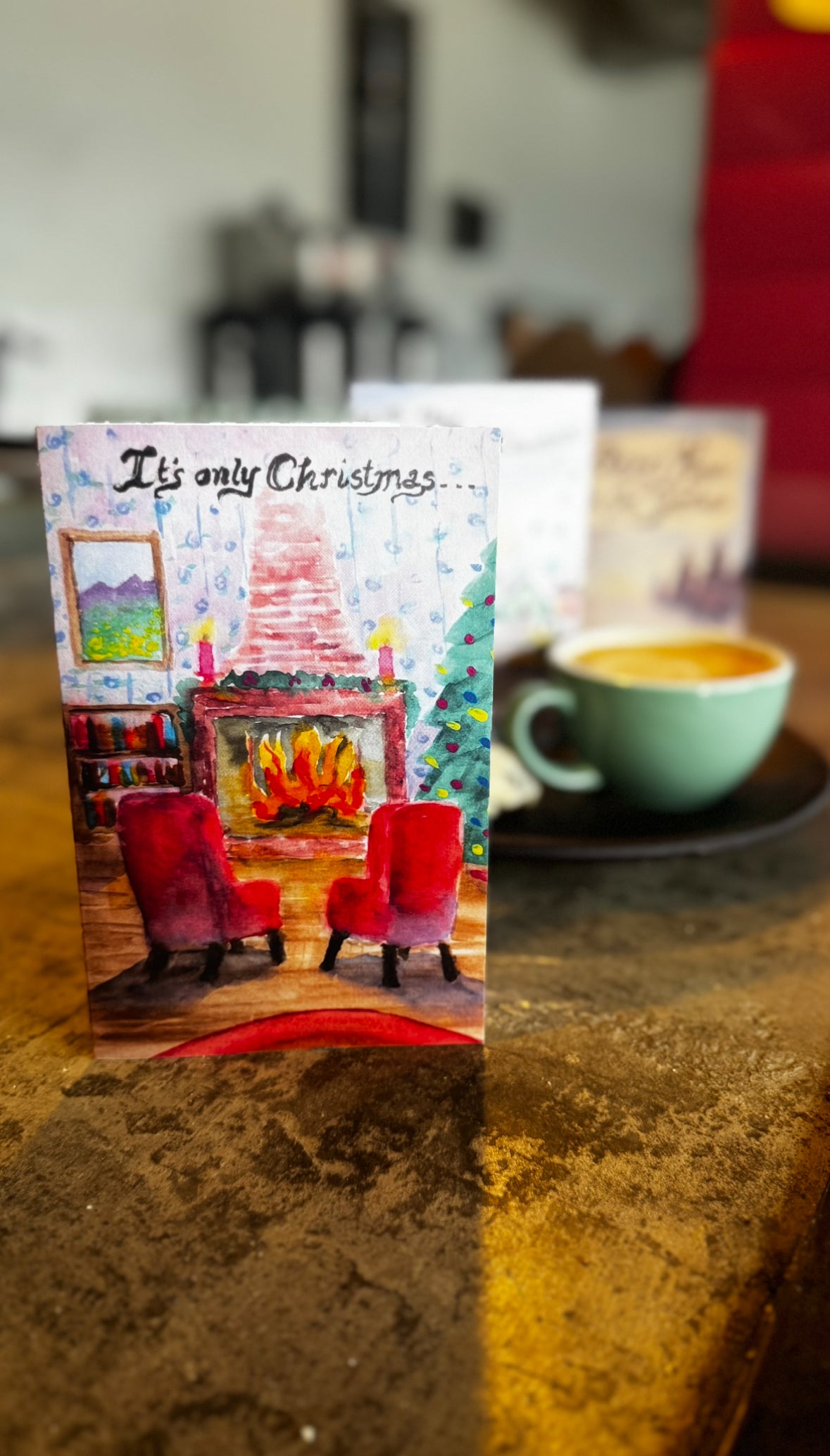 Watercolor Holiday Card Set